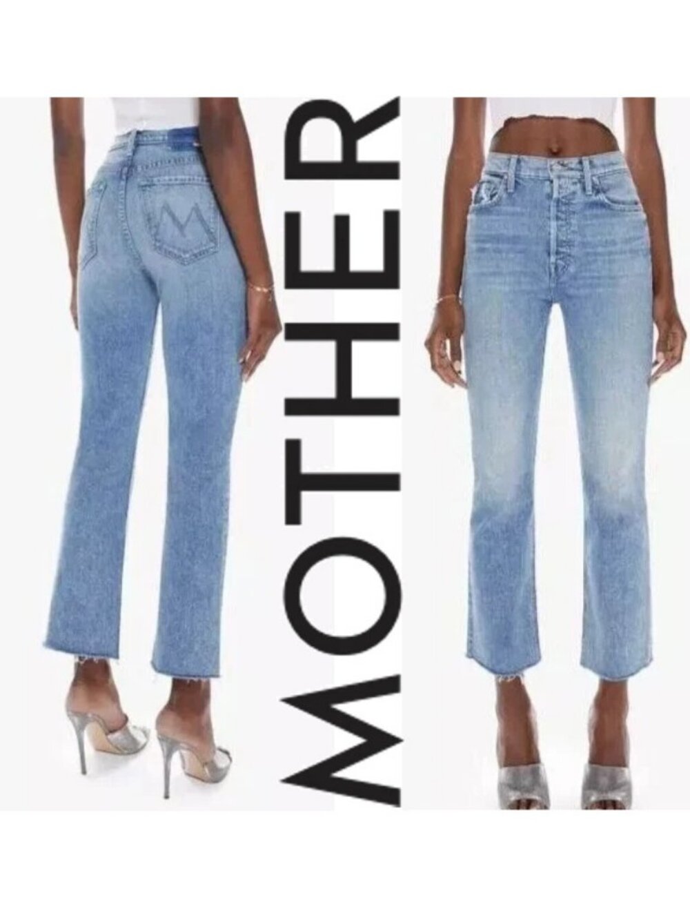 MOTHER DENIM THE TRIPPER FLOOD FRAY LEFT IN THE DUST sz 27